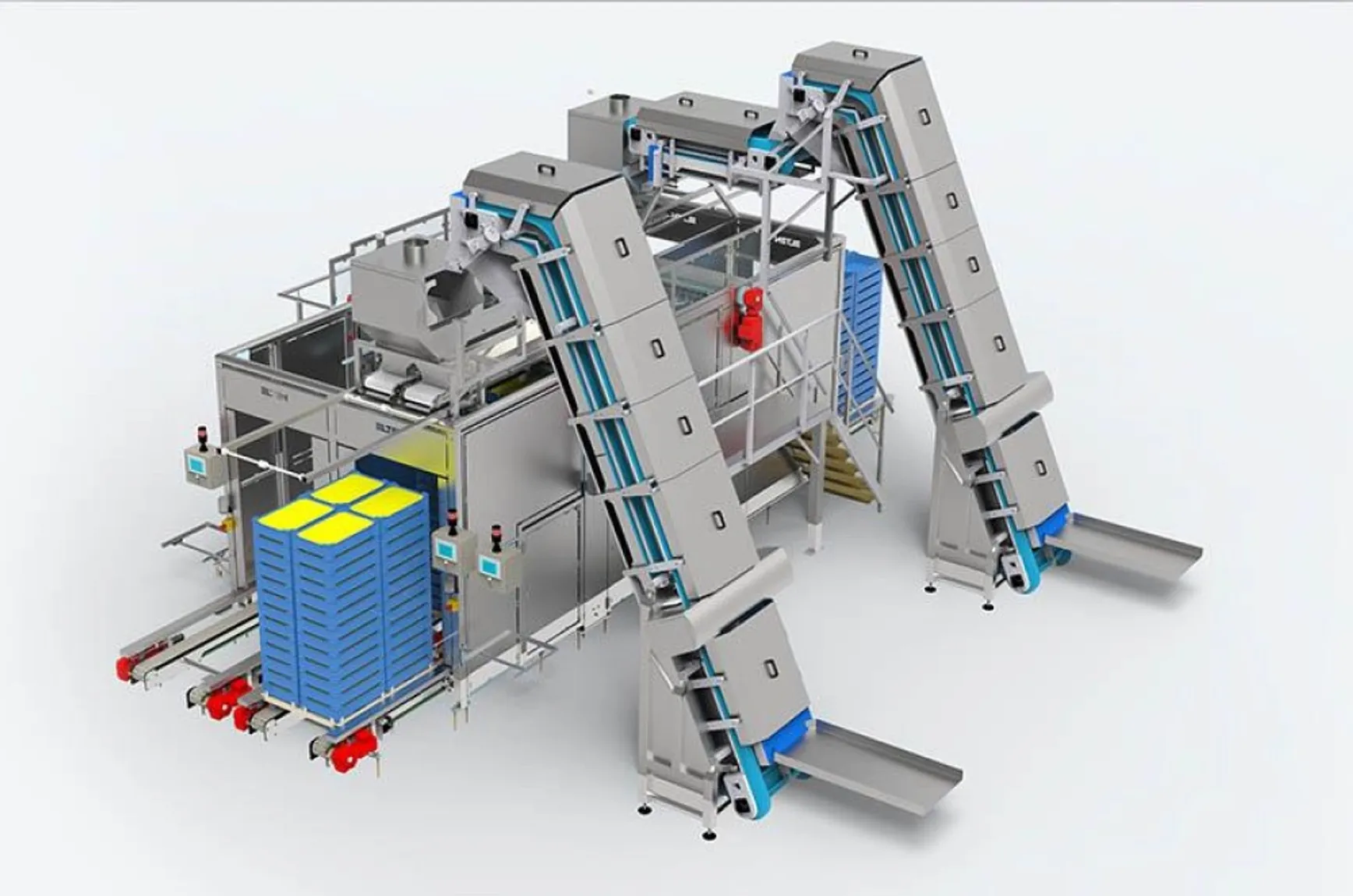 machine automatische kratbelader Automatic crate loader