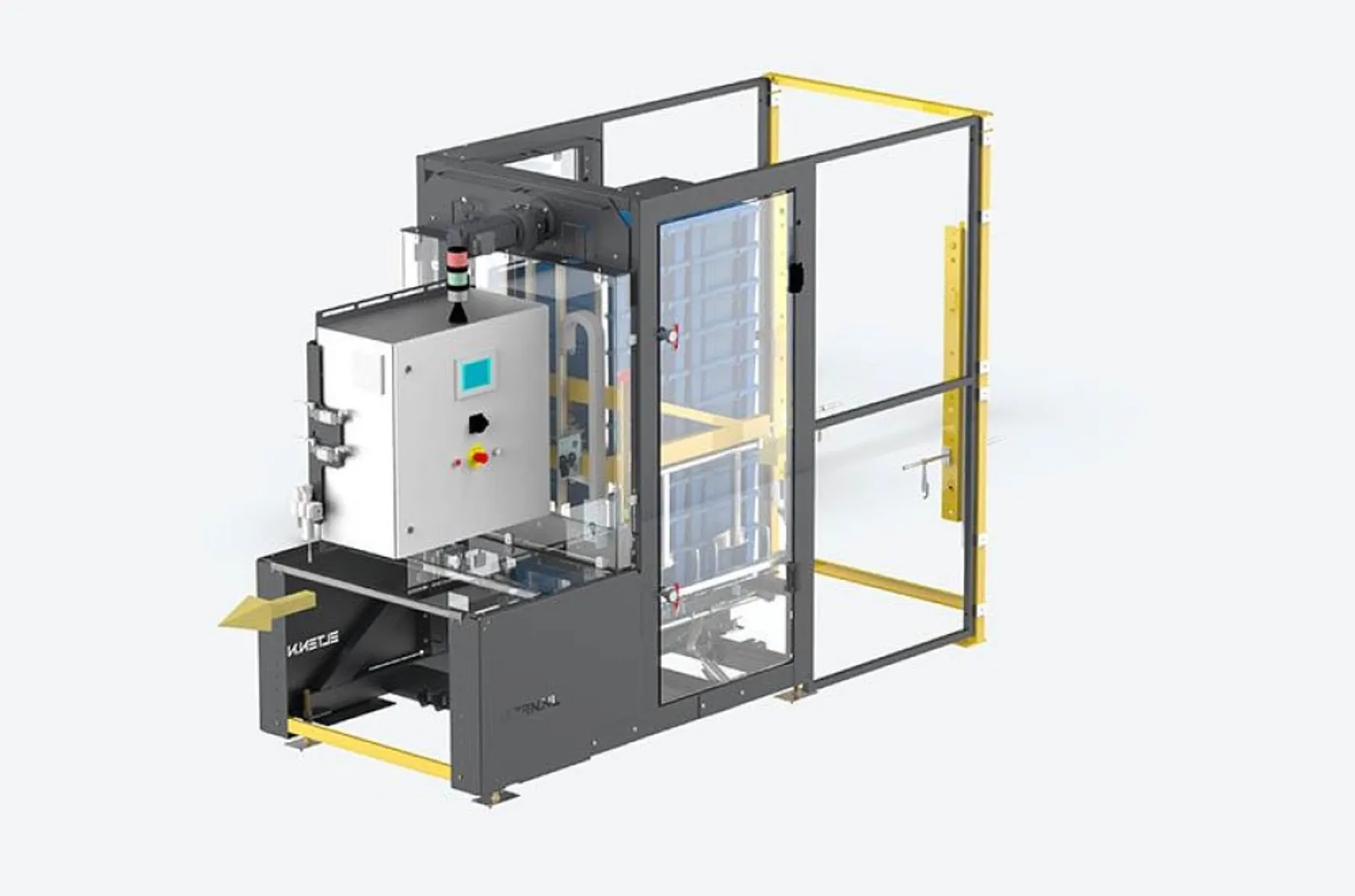 machine automatische kratontstapelaar Automatic crate destacker
