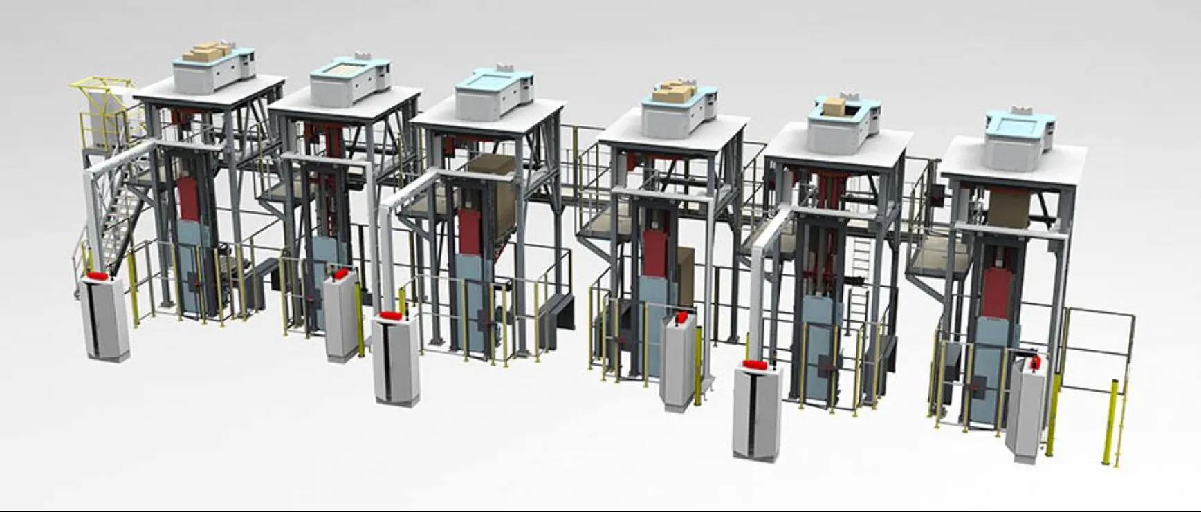 machine handmatig pallets beladen Loading pallets manually